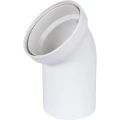 Изображение товара Отвод PPMD РЕХАУ Raupiano Plus Дн110х45° присоединения выпуска унитаза безнапорный, корпус - полипропилен PP-MD, уплотнение - SBR, для бесшумной канализации 11216141001