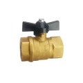 Изображение товара Кран шаровой Remsan 1/2″ Ду15 Ру16 полнопроходной, двухходовой, латунь, внутренняя резьба, ручка-бабочка, г/г