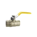Изображение товара Кран шаровой Remsan 1/2 Ду15 Ру16 газ полнопроходной двухходовой латунь никелированная