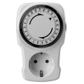Изображение товара Таймер суточный REV механический с заземлением мощность - 3680 Вт, интервал включения - 15 мин, цвет - белый