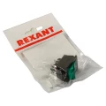 Изображение товара Выключатель клавишный REXANT RWB-502 с подсветкой, 16А, IP30, зеленый
