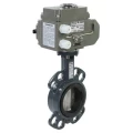 Изображение товара Затвор дисковый поворотный Ридан ЗДМ Ду65 Ру16 межфланцевый, корпус - чугун GG25, диск - чугун GGG40, уплотнение - EPDM, с электроприводом AМБ-005.24 24В