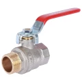 Изображение товара Кран шаровой ROMMER RBV-0002 3/4″ Ду20 Ру40 полнопроходной, двухходовой, латунь CW617N, уплотнение - PTFE, внутренняя резьба / наружная резьба, ручка-рычаг