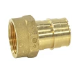Изображение товара Муфта РОС Дн20х1/2″ Ру10 радиальная с внутренней резьбой, корпус - латунь, для труб из сшитого полиэтилена