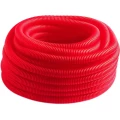 Изображение товара Шланг из сшитого полиэтилена РОС PE-Xa Ру6 Дн32 красный, бухта 50 м, гофрированный, защитный для трубы PE-X Дн20 для теплого пола