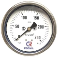 Изображение товара Манометр Росма ТМ-520Т 0-40 МПа виброустойчивый нержавеющая сталь