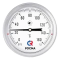 Изображение товара Термометр биметаллический Росма БТ-51.220 до 120°C осевое G1/2 100 мм
