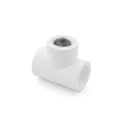 Изображение товара Тройник комбинированный РосТурПласт 90° Дн20х1/2″ Ру25 полипропиленовый, присоединение - пайка/внутренняя резьба, под ключ, цвет - белый