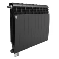 Изображение товара Радиатор биметаллический Royal Thermo BiLiner 500 /Noir Sable VL - 8 секций, площадь помещения до 14 м2, нижнее подключение, левое, настенный