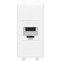 Изображение товара Компьютерная розетка DKC Avanti Белое облако RJ45 кат 5е 1 модуль механизм