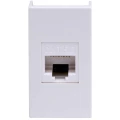 Изображение товара Розетка компьютерная DKC Viva 1-местная 1 модуль RJ45 кат.5E, цвет - белый