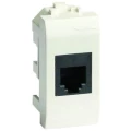 Изображение товара Розетка компьютерная DKC Brava скрытой установки 1 модуль RJ45 кат.5E экранированная, цвет - белый