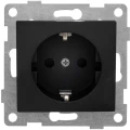 Изображение товара Розетка GUSI ELECTRIC Bravo 1-местная для скрытой установки 16А 250В графит
