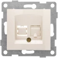 Изображение товара Розетка компьютерная GUSI ELECTRIC Bravo 1-местная скрытой установки RJ45, механизм, цвет - бежевый