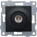 Изображение товара Розетка телевизионная GUSI ELECTRIC Ugra TV 1-местная для скрытой установки, механизм, цвет - графит