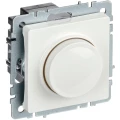 Изображение товара Светорегулятор IEK BRITE СС10 поворотно-нажимной скрытой установки 600Вт белый