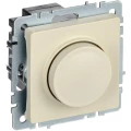 Изображение товара Светорегулятор IEK BRITE СС10 поворотно-нажимной для скрытой установки 600Вт бежевый