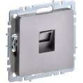 Изображение товара Розетка компьютерная IEK BRITE RJ45 кат.5E стальная скрытой установки