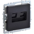 Изображение товара Розетка компьютерная IEK BRITE двойная RJ45 кат.5E черная