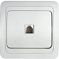 Изображение товара Телефонная розетка IN HOME Classico 16А 1-местная скрытой установки белая IP20