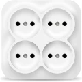 Изображение товара Розетка Ionich 4-местная для открытой установки 10А IP20 белая