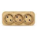 Изображение товара Розетка Ionich 3-местная для открытой установки 16А IP20 сосна