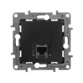 Изображение товара Розетка компьютерная Legrand Etika 1-местная скрытой установки RJ45 кат.5E, UTP, механизм, цвет - антрацит
