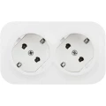 Изображение товара Розетка Legrand Quteo 2-местная открытая монтаж IP21 16А белая
