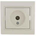 Изображение товара Розетка телевизионная LEZARD Mira TV проходная скрытой установки, цвет - кремовый