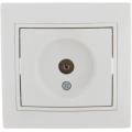 Изображение товара Розетка телевизионная LEZARD Mira TV проходная скрытой установки, цвет - белый