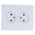 Изображение товара Розетка LEZARD Karina 2-местная IP20 для скрытой установки 16А белый