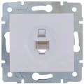 Изображение товара Розетка компьютерная LEZARD Karina 1-местная скрытой установки RJ45, механизм, цвет - белый