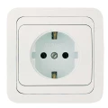 Изображение товара Розетка Makel Mimoza 1-местная для скрытой установки 16А IP20 белая