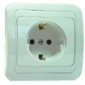 Изображение товара Розетка Makel Mimoza 1-местная скрытая установка 16А IP20 белая