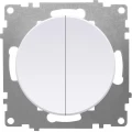 Изображение товара Двухклавишный выключатель OneKeyElectro СП Florence IP20 белый 16А