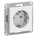 Изображение товара Розетка Systeme Electric 1-местная для скрытой установки 16А IP20 белая