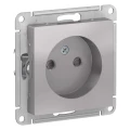 Изображение товара Розетка Systeme Electric 1-местная алюминиевая для скрытой установки 16A