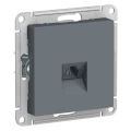 Изображение товара Розетка телефонная Systeme Electric AtlasDesign RJ11 1-местная скрытой установки, механизм, цвет - грифель