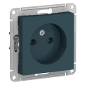 Изображение товара Розетка Systeme Electric AtlasDesign 1-местная для скрытой установки изумруд 16А IP20 без заземлени