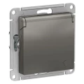 Изображение товара Розетка Systeme Electric AtlasDesign 1-местная скрытая установка IP20 сталь
