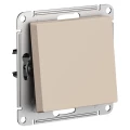 Изображение товара Переключатель одноклавишный Systeme Electric AtlasDesign схема 6 10AX, механизм, цвет - песочный