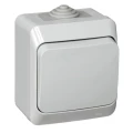 Изображение товара Выключатель одноклавишный Systeme Electric Этюд 10А IP44 серый