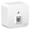 Изображение товара Розетка телефонная Systeme Electric Blanca RJ11 1-местная открытой установки с изолированной пластиной, цвет - белый