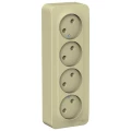 Изображение товара Розетка Systeme Electric Blanca 4-местная для открытой установки 16А IP20 бежевый