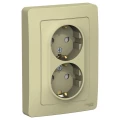 Изображение товара Розетка Systeme Electric Blanca 2-местная для скрытой установки IP20 16А бежевый