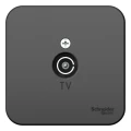 Изображение товара Розетка телевизионная Systeme Electric Blanca TV открытой установки коннектор с изолированной пластиной, цвет - антрацит
