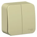 Изображение товара Выключатель двухклавишный Systeme Electric Blanca 10А 250В IP20 удобное управление
