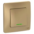 Изображение товара Выключатель одноклавишный Systeme Electric СП Blanca 10А 250В с подсветкой IP20