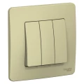 Изображение товара Выключатель трехклавишный Systeme Electric СП Blanca 10А 250В, IP20, схема 1+1+1, цвет - бежевый