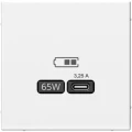 Изображение товара Розетка USB Type C 65Вт Systeme Electric ArtGallery с быстрой зарядкой